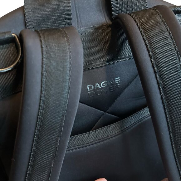 Dagne Dover Indi Black Diaper Bag Backpack Neoprene Changing Pad Pockets - Picture 8 of 14